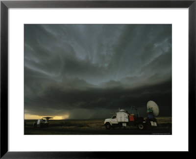 Doppler On Wheels Radar Trucks Wait For Tornadoes To Develop by Carsten Peter Pricing Limited Edition Print image