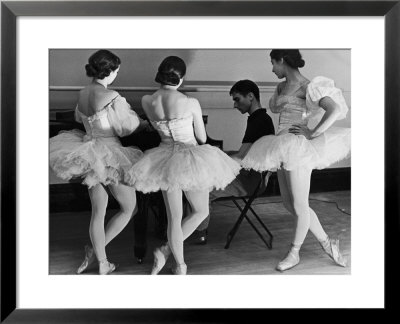 Ballerinas At George Balanchine's American School Of Ballet Gathered During Rehearsal by Alfred Eisenstaedt Pricing Limited Edition Print image