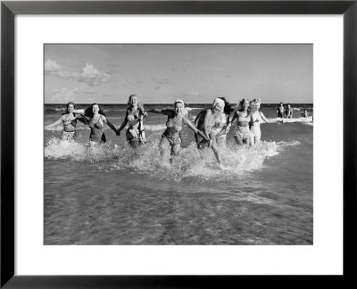 The Beachcomber Girls Who Work Night Clubs Are Hanging Out At Beach In The Daytime by Allan Grant Pricing Limited Edition Print image