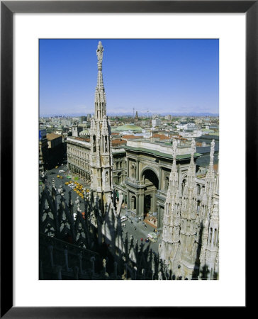 View Of The City From The Roof Of The Duomo (Cathedral), Milan, Lombardia (Lombardy), Italy, Europe by Sheila Terry Pricing Limited Edition Print image