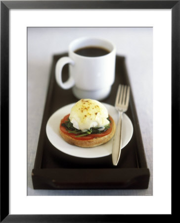 Egg Florentine (Poached Egg Florentine Style), Cup Of Coffee by Jean Cazals Pricing Limited Edition Print image