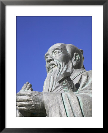 Sculpture Of Confucius, Tibet, China by Keren Su Pricing Limited Edition Print image