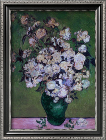 Vase Of Roses, 1890 by Vincent Van Gogh Pricing Limited Edition Print image