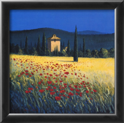 Tuscan Poppies Ii by David Short Pricing Limited Edition Print image