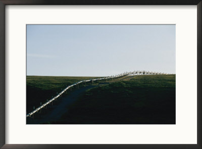 The Alaska Pipeline Snakes Over The Tundra by Karen Kasmauski Pricing Limited Edition Print image