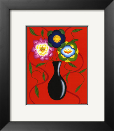 Riki's Stylized Flowers Ii by Chariklia Zarris Pricing Limited Edition Print image