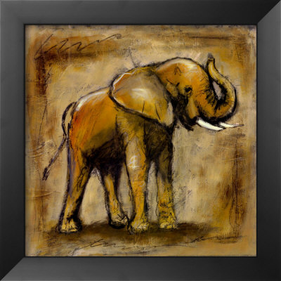 Safari Elephant by Tara Gamel Pricing Limited Edition Print image