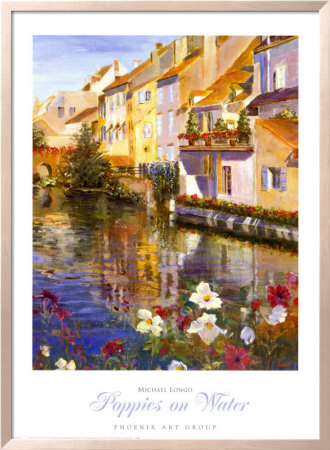 Poppies On Water by Michael Longo Pricing Limited Edition Print image