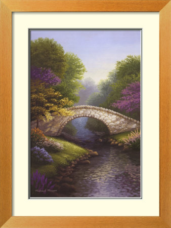 Springtime Bridge by Michael Marcon Pricing Limited Edition Print image