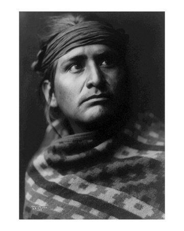 Young Brave by Edward S. Curtis Pricing Limited Edition Print image