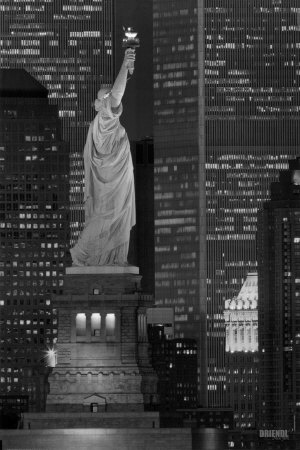 Ny - Towers And Statue by Jerry Driendl Pricing Limited Edition Print image
