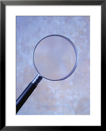Magnifying Glass And Blue Background by Terry Why Pricing Limited Edition Print image