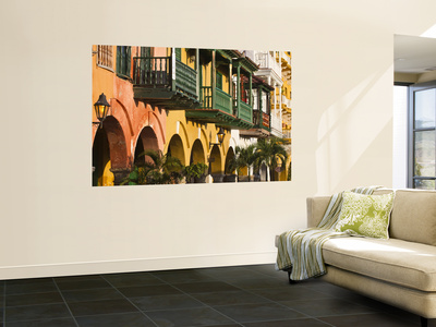 Colombia, Bolivar, Cartagena De Indias, Plaza De La Coches - Slaves Plaza, Portal De Les Dulces by Jane Sweeney Pricing Limited Edition Print image