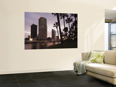 Usa, Florida, Tampa, Skyline From Hillsborough River by Walter Bibikow Pricing Limited Edition Print image