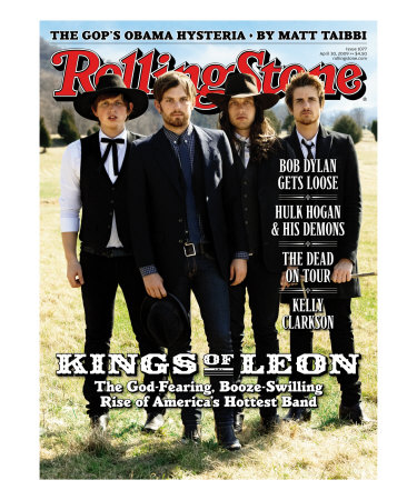 Kings Of Leon, Rolling Stone No. 1077, April 30, 2009 by Max Vadukul Pricing Limited Edition Print image