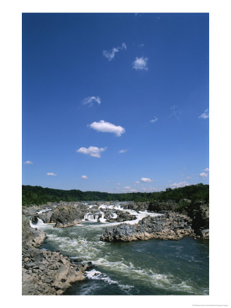 Rain Water Run-Off Through Great Falls On A Clear September Day by Brian Gordon Green Pricing Limited Edition Print image