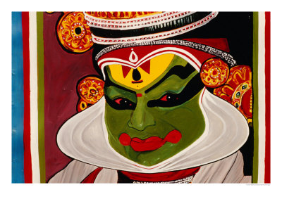 Kathakali Poster, Kochi, India by Eddie Gerald Pricing Limited Edition Print image