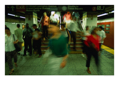 Platform Crowd At Grand Central Terminal, New York City, New York, Usa by Angus Oborn Pricing Limited Edition Print image