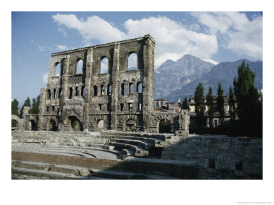 Roman Ruins In Aosta by Walter Meayers Edwards Pricing Limited Edition Print image