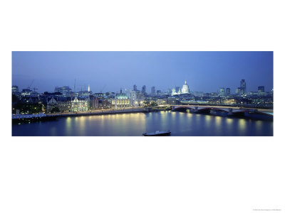 London At Night, England by Walter Bibikow Pricing Limited Edition Print image