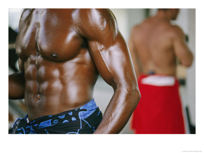 Body Builder Working Out At Venices Muscle Beach by Jodi Cobb Pricing Limited Edition Print image