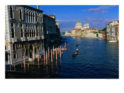 Buildings At Northern Mouth Of Grand Canal, Venice, Italy by Bethune Carmichael Pricing Limited Edition Print image