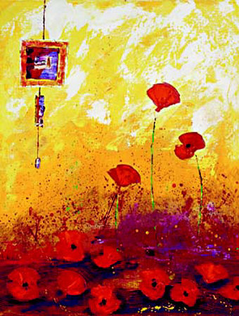 Coquelicots Rouges by Szal Pricing Limited Edition Print image