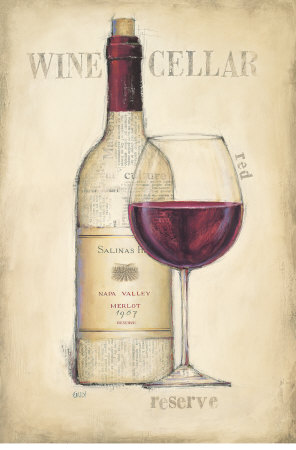 Wine Cellar, Red by Emily Adams Pricing Limited Edition Print image