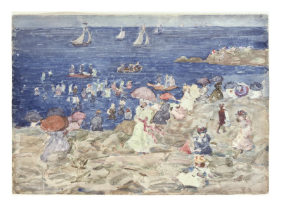 New England Beach Scene by Maurice Brazil Prendergast Pricing Limited Edition Print image