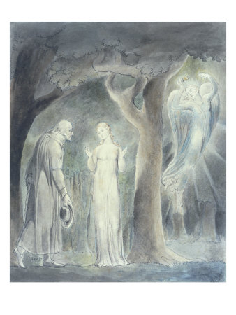 Comus, Disguised As A Rustic, Addresses The Lady by William Blake Pricing Limited Edition Print image