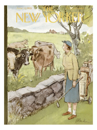 The New Yorker Cover - June 11, 1955 by Perry Barlow Pricing Limited Edition Print image