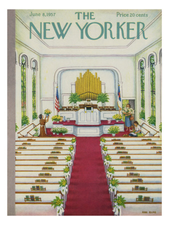 The New Yorker Cover - June 8, 1957 by Edna Eicke Pricing Limited Edition Print image