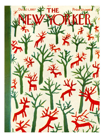 The New Yorker Cover - December 21, 1957 by Abe Birnbaum Pricing Limited Edition Print image