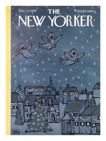 The New Yorker Cover - December 27, 1958 by William Steig Pricing Limited Edition Print image