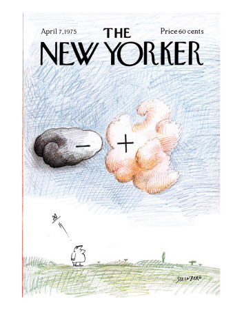The New Yorker Cover - April 7, 1975 by Saul Steinberg Pricing Limited Edition Print image