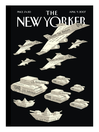 The New Yorker Cover - April 9, 2007 by Christoph Niemann Pricing Limited Edition Print image