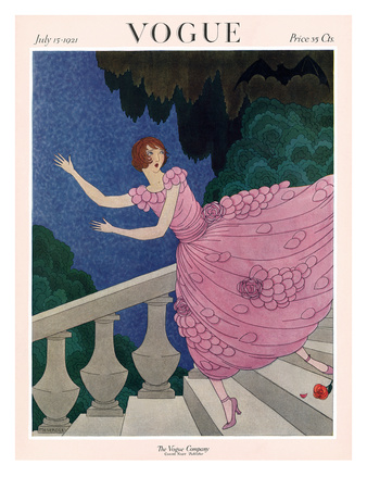 Vogue Cover - July 1921 by Harriet Meserole Pricing Limited Edition Print image