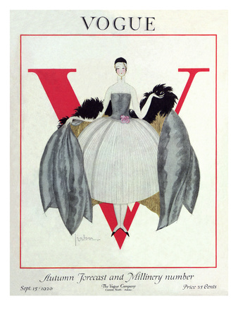 Vogue Cover - September 1920 by Georges Lepape Pricing Limited Edition Print image