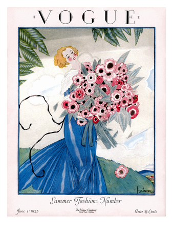 Vogue Cover - June 1923 by Georges Lepape Pricing Limited Edition Print image