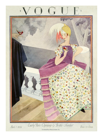 Vogue Cover - April 1924 by George Wolfe Plank Pricing Limited Edition Print image