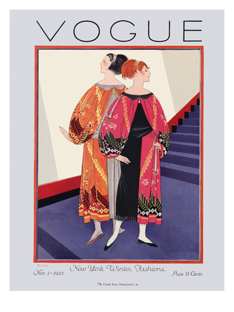 Vogue Cover - November 1925 by Georges Lepape Pricing Limited Edition Print image