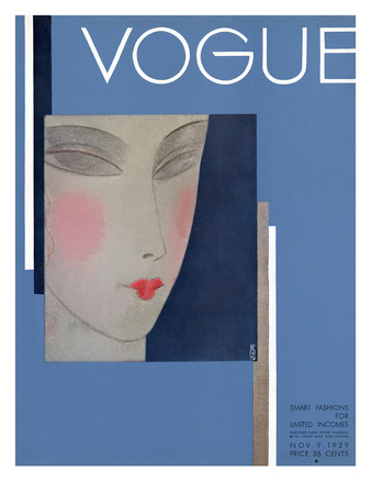 Vogue Cover - November 1929 by Eduardo Garcia Benito Pricing Limited Edition Print image