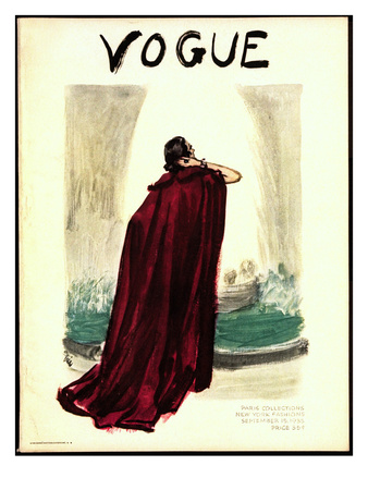 Vogue Cover - September 1935 by Carl Eric Erickson Pricing Limited Edition Print image