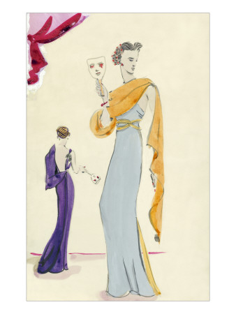 Vogue - October 1935 by Christian Berard Pricing Limited Edition Print image