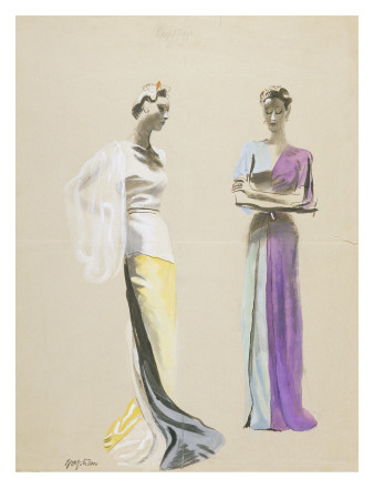 Vogue - November 1938 by R.S. Grafstrom Pricing Limited Edition Print image