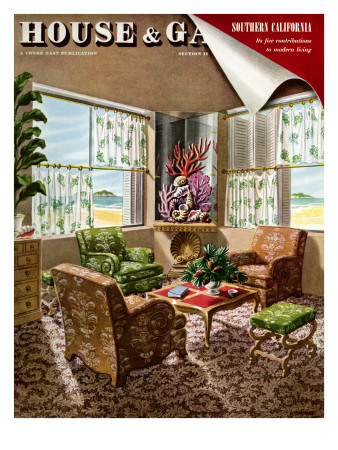 House & Garden Cover - November 1940 by Urban Weis Pricing Limited Edition Print image