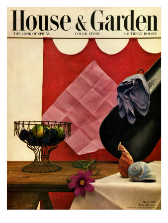 House & Garden Cover - March 1949 by John Rawlings Pricing Limited Edition Print image