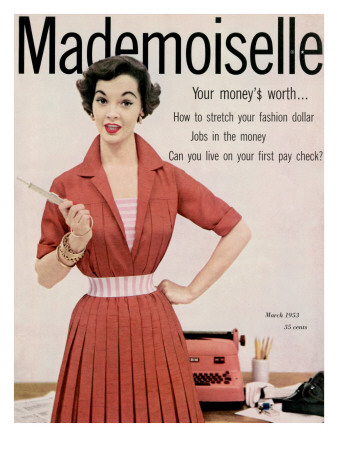 Mademoiselle Cover - March 1953 by Mark Shaw Pricing Limited Edition Print image