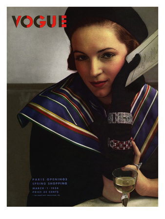 Vogue Cover - March 1934 by Edward Steichen Pricing Limited Edition Print image