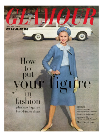 Glamour Cover - February 1960 by Frances Mclaughlin-Gill Pricing Limited Edition Print image